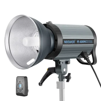 Neewer 400W GN65 Studio Flash Strobe Light Monolight with 2.4G Wireless Trigger and Modeling Lamp Recycle in 0.01-0.5 Sec(Q400N)
Neewer 400W GN65 Studio Flash Strobe Light Monolight with 2.4G Wireless Trigger and Modeling Lamp Recycle in 0.01-0.5 Sec(Q400N)