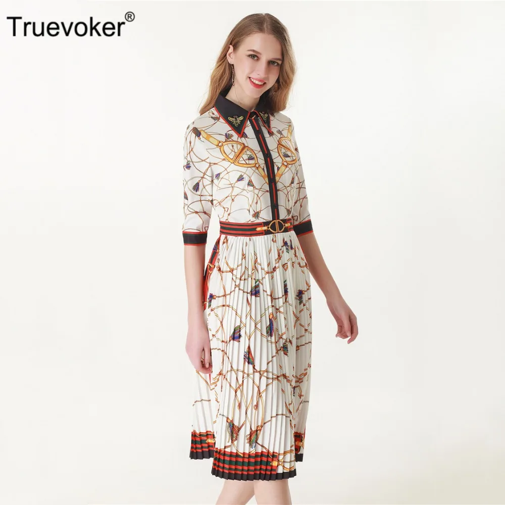 Truevoker Spring Designer Vestidoes Women's High Quality Peter Pan Collar Printed Draped Mid Calf Length Robe Femme Ete
Truevoker Spring Designer Vestidoes Women's High Quality Peter Pan Collar Printed Draped Mid Calf Length Robe Femme Ete