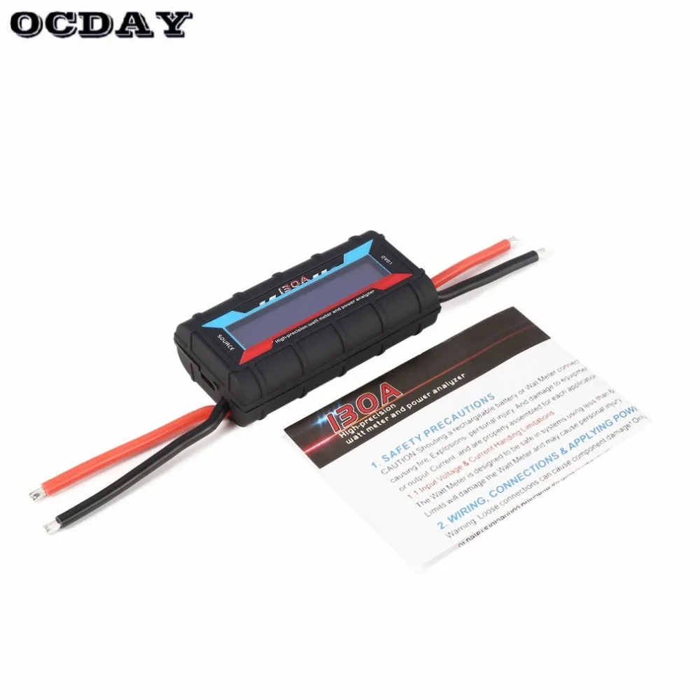 Digital Voltage Power Watt Current Energy Meter Analyzer Tester Checker for RC Drone Battery Motor Charger 60V 130A Wattmeter
Digital Voltage Power Watt Current Energy Meter Analyzer Tester Checker for RC Drone Battery Motor Charger 60V 130A Wattmeter
