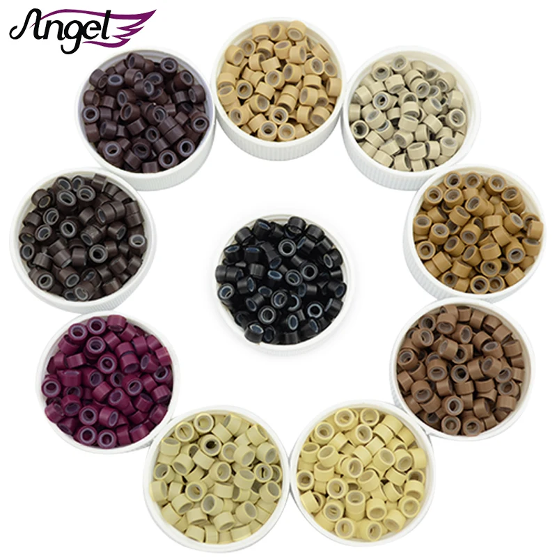 Angels 1000pcs 5.0*3.0*3.0mm Aluminium Silicone Micro Rings Tubes for Hair Extensions Hair Beads for Dreadlocks Hair Tools
Angels 1000pcs 5.0*3.0*3.0mm Aluminium Silicone Micro Rings Tubes for Hair Extensions Hair Beads for Dreadlocks Hair Tools