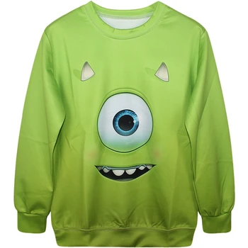 Harajuku 3D Print Monsters Michael Wazowski Sweatshirts Fashion Lady Cartoon Mike Big Eye Green Hoodies Street Tops Pullover
Harajuku 3D Print Monsters Michael Wazowski Sweatshirts Fashion Lady Cartoon Mike Big Eye Green Hoodies Street Tops Pullover