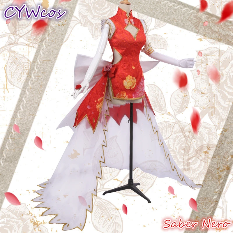 Pre-sale Anime Fate/EXTRA FGO Red Saber Nero Cosplay Costume Chinese Cheongsam Woman Dress Christmas Outfits Costumes
Pre-sale Anime Fate/EXTRA FGO Red Saber Nero Cosplay Costume Chinese Cheongsam Woman Dress Christmas Outfits Costumes