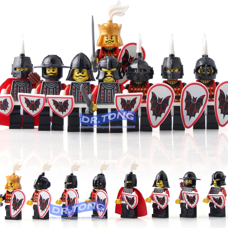 DR.TONG Single Sale Medieval Castle Kingdoms Bat Knights Rider Solider Shield Sword Building Blocks Diy Toys Child Gifts AX9805
DR.TONG Single Sale Medieval Castle Kingdoms Bat Knights Rider Solider Shield Sword Building Blocks Diy Toys Child Gifts AX9805
