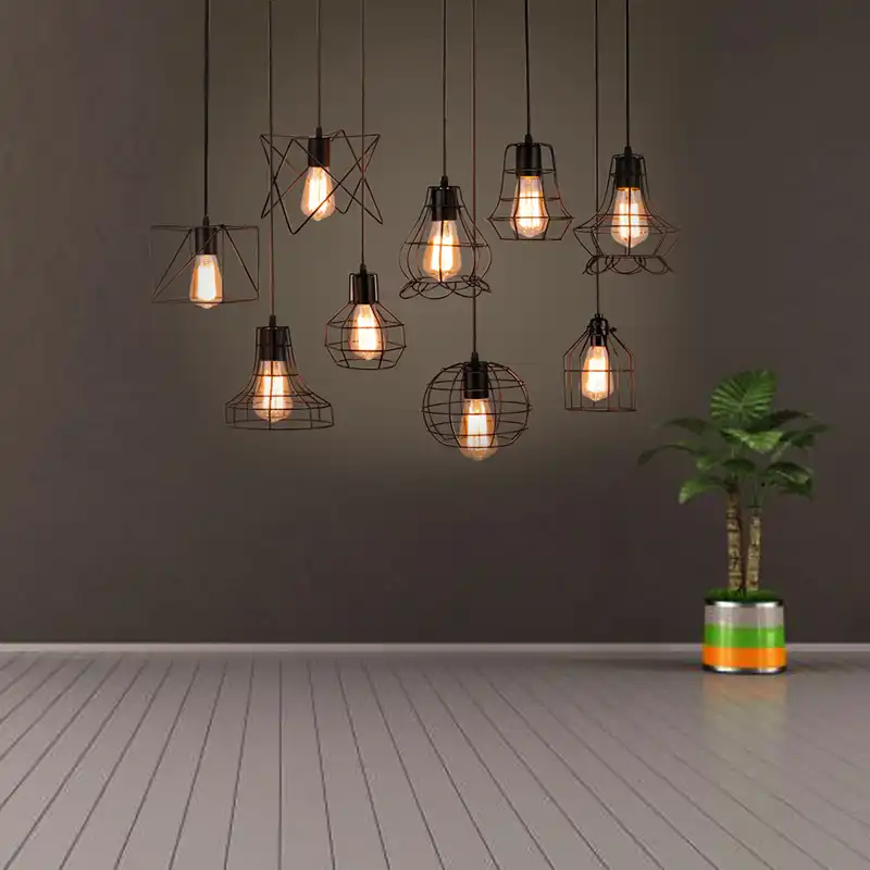 Led Ceiling Lights Iron Art Ceiling Vintage Lamp Minimalist