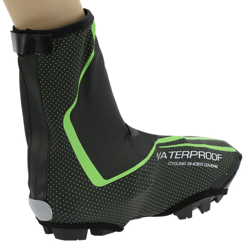 Waterproof Neoprene Overshoes for Road and MTB Windproof All Clip Shoe Types Urban Cycling Shoe Covers with Reflective Zipper