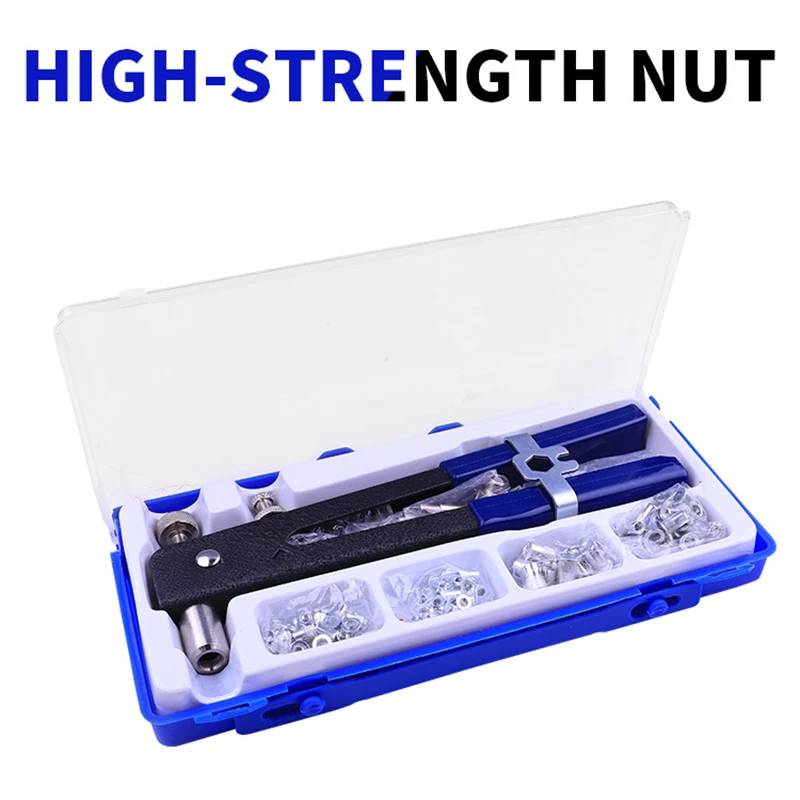 86pcs Hand Riveter Nut Rivet Gun Kit M3-M8 Manual Threaded Nut Rive Tool kit Stainless Steel Nuts Metric Thread For Screws
86pcs Hand Riveter Nut Rivet Gun Kit M3-M8 Manual Threaded Nut Rive Tool kit Stainless Steel Nuts Metric Thread For Screws