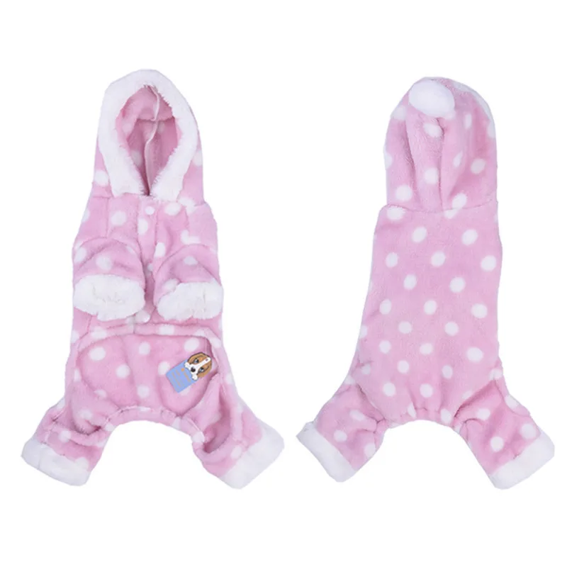 Pets Dog Cat Pajamas Lovely Polka Dots Dog Clothes Winter Warm Fleece Pink Pet Puppy Hoodies Jackets Dog Winter Apparel costume
Pets Dog Cat Pajamas Lovely Polka Dots Dog Clothes Winter Warm Fleece Pink Pet Puppy Hoodies Jackets Dog Winter Apparel costume