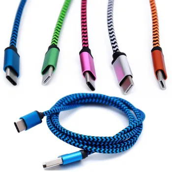 1m 3FT Fabric nylon braided Type C cable Accessory For macbook 12" for letv for xiaomi huawei p9 samsung S8 CAMDEMS 500PCS
1m 3FT Fabric nylon braided Type C cable Accessory For macbook 12" for letv for xiaomi huawei p9 samsung S8 CAMDEMS 500PCS