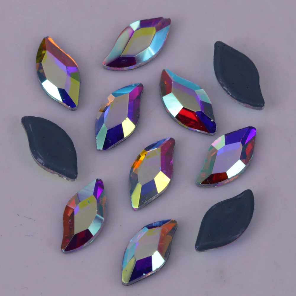 Lead Free! High Quality 4x8mm Diamond Leaf Crystal AB Hotfix Rhinestones / Iron On Flat Back Crystal Stones
Lead Free! High Quality 4x8mm Diamond Leaf Crystal AB Hotfix Rhinestones / Iron On Flat Back Crystal Stones
