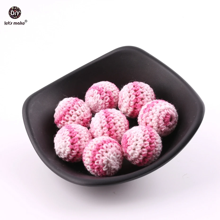 Let's Make 10PC 20mm Shower gift DIY Crafts Mommy Jewelry Beads Crochet Beads Colorful Handmade Baby Teether
Let's Make 10PC 20mm Shower gift DIY Crafts Mommy Jewelry Beads Crochet Beads Colorful Handmade Baby Teether