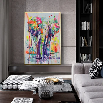 CHENFART Canvas Painting Classical Elephant Animal Oil Picture for Living Room Abstract Paintings Unframed
CHENFART Canvas Painting Classical Elephant Animal Oil Picture for Living Room Abstract Paintings Unframed
