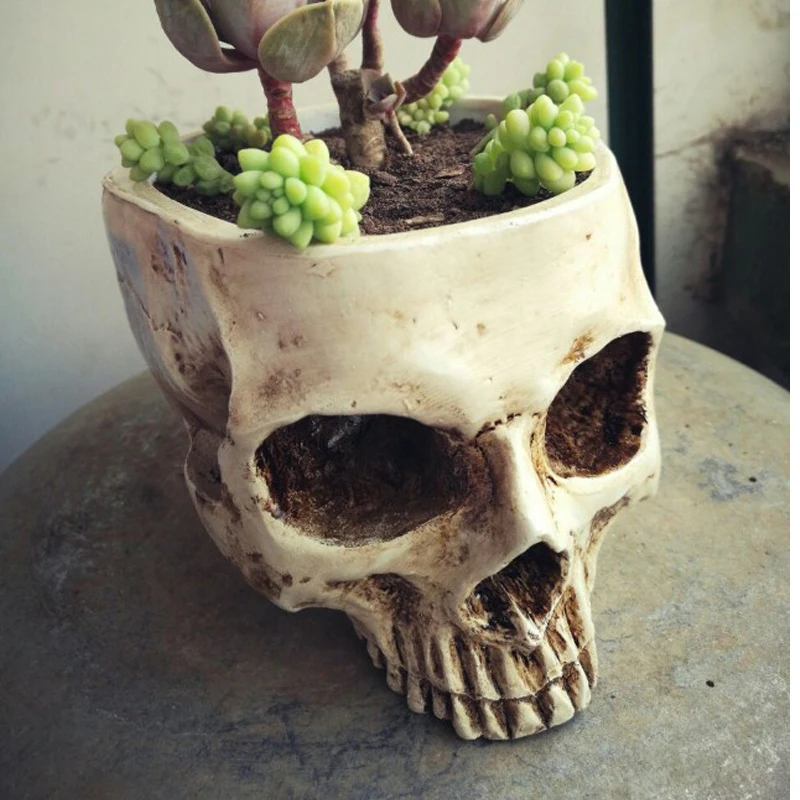 Artificial Skull Head Design Flower Pot Planter Container Replica DIY Home Bar Escape room Decorations Creative Gifts Presents
Artificial Skull Head Design Flower Pot Planter Container Replica DIY Home Bar Escape room Decorations Creative Gifts Presents
