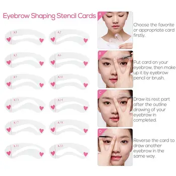 24pcs Eyebrow Stencil Set Diverse Shapes PVC Eye Brow Shaping Template Stencils Kit For Eye Makeup Tools Accessories US Shipping
24pcs Eyebrow Stencil Set Diverse Shapes PVC Eye Brow Shaping Template Stencils Kit For Eye Makeup Tools Accessories US Shipping