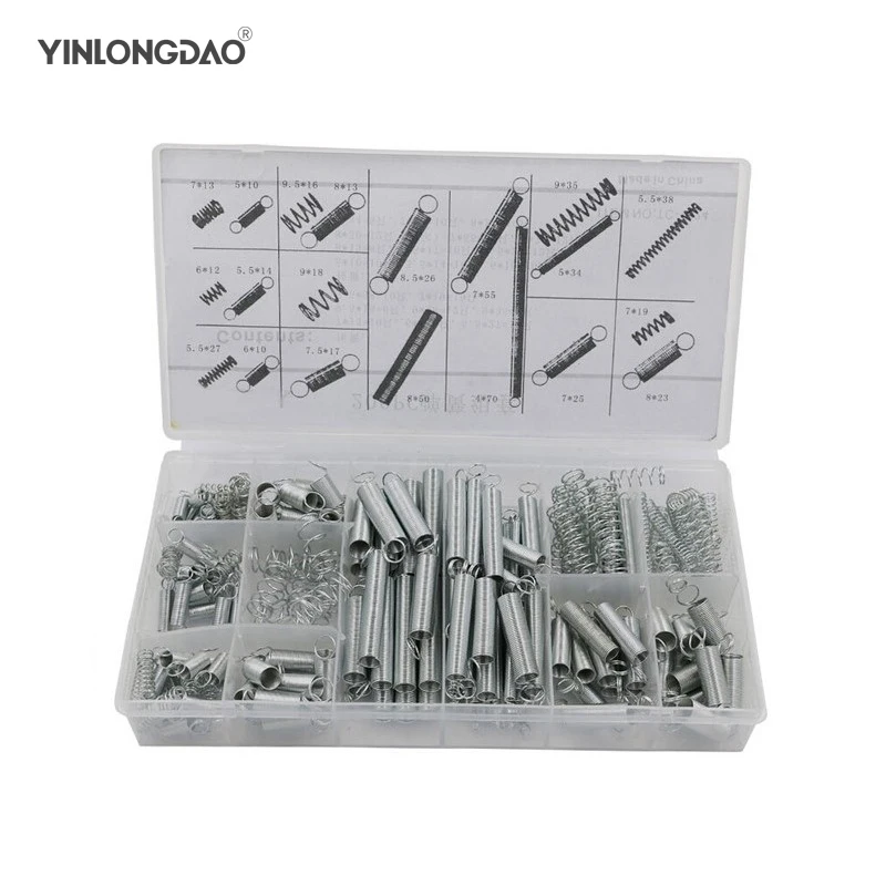 200PCS Spring Tension Spring Set 200 Transparent Pp Plastic Boxed 20 Kinds Of Specifications Compression Carburetor Extension
200PCS Spring Tension Spring Set 200 Transparent Pp Plastic Boxed 20 Kinds Of Specifications Compression Carburetor Extension