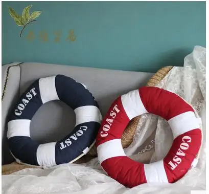 Mediterranean Red/Blue Lifebuoy shaped Cushion Pillow Ring shaped throw pillow back cushion home decoration
Mediterranean Red/Blue Lifebuoy shaped Cushion Pillow Ring shaped throw pillow back cushion home decoration