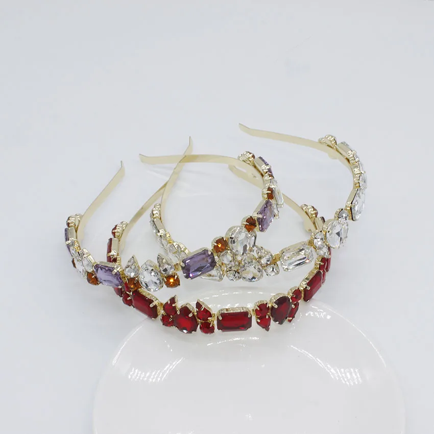 New European style Baroque inlaid gem simple personality headband beautiful girl wild street hair accessories 1016
New European style Baroque inlaid gem simple personality headband beautiful girl wild street hair accessories 1016