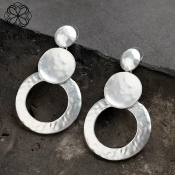 Women's Silver Color Stud Earrings for Women Jewelry Geometric Metal Fashion Wholesale Hanging Earrings pendientes brincos Gift
Women's Silver Color Stud Earrings for Women Jewelry Geometric Metal Fashion Wholesale Hanging Earrings pendientes brincos Gift