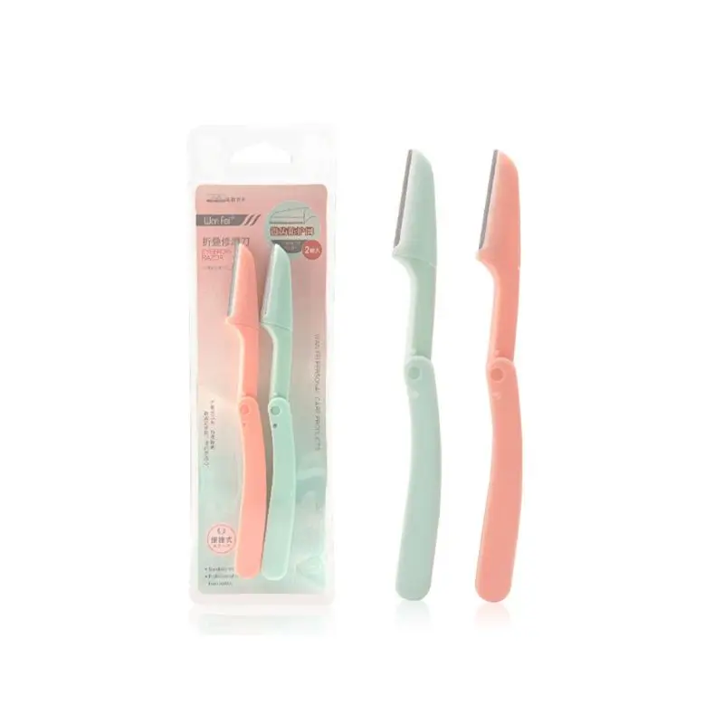 2Pcs Eyebrow Shaver Shaping Knife Razor Stainless Steel Blade Safety Foldable Plastic Handle Hair Removal Makeup Beauty Tool
2Pcs Eyebrow Shaver Shaping Knife Razor Stainless Steel Blade Safety Foldable Plastic Handle Hair Removal Makeup Beauty Tool