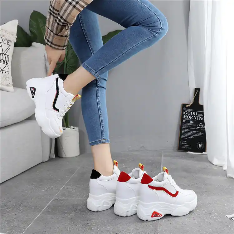 ladies thick soled trainers