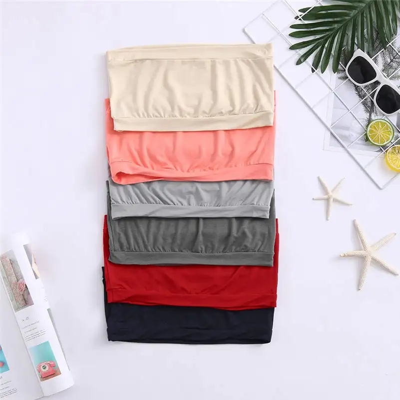 2019 Women's Sexy Bra Women Sexy Casual Fashion Wild Women's Solid Strapless Seamless Base Layer Bandeau Tube Vest Tops 661BR10
2019 Women's Sexy Bra Women Sexy Casual Fashion Wild Women's Solid Strapless Seamless Base Layer Bandeau Tube Vest Tops 661BR10
