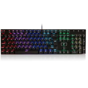 Z88 Mechanical Keyboard 105 Keys QWERTZ DE Layout Programmable Led Backlight Clicky Switch Gamer Keyboard , Black
Z88 Mechanical Keyboard 105 Keys QWERTZ DE Layout Programmable Led Backlight Clicky Switch Gamer Keyboard , Black