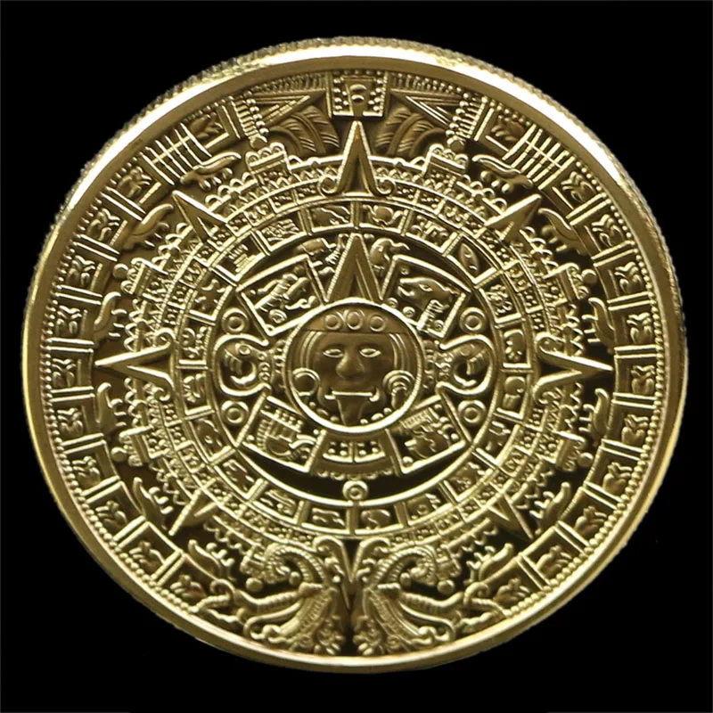 Gold Silver Plated Mayan Aztec Calendar Souvenir Commemorative Coin Collection Gift
Gold Silver Plated Mayan Aztec Calendar Souvenir Commemorative Coin Collection Gift