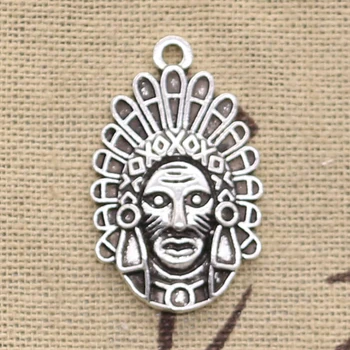 6pcs Charms Indian Chief Elders 31x29mm Antique Silver Color Plated Pendants Making DIY Handmade Tibetan Silver Color Jewelry
6pcs Charms Indian Chief Elders 31x29mm Antique Silver Color Plated Pendants Making DIY Handmade Tibetan Silver Color Jewelry