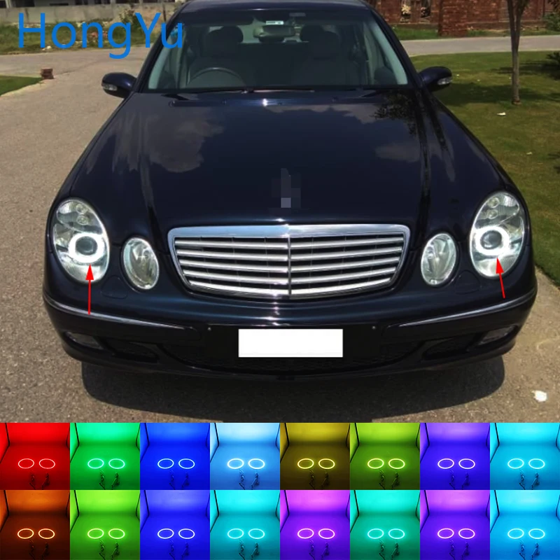 Multi-color RGB LED Angel Eyes Halo Ring Eye for Mercedes Benz e class w211 E200 E220 E270 E280 E320 E420 2003-2009 Accessories
Multi-color RGB LED Angel Eyes Halo Ring Eye for Mercedes Benz e class w211 E200 E220 E270 E280 E320 E420 2003-2009 Accessories