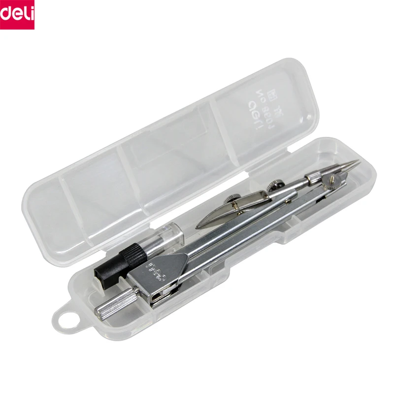 Deli Stainless Steel Drawing Compasses Math Geometry Tools for Circles Office School Supplies for Kids Student Stationery (Inclu
Deli Stainless Steel Drawing Compasses Math Geometry Tools for Circles Office School Supplies for Kids Student Stationery (Inclu