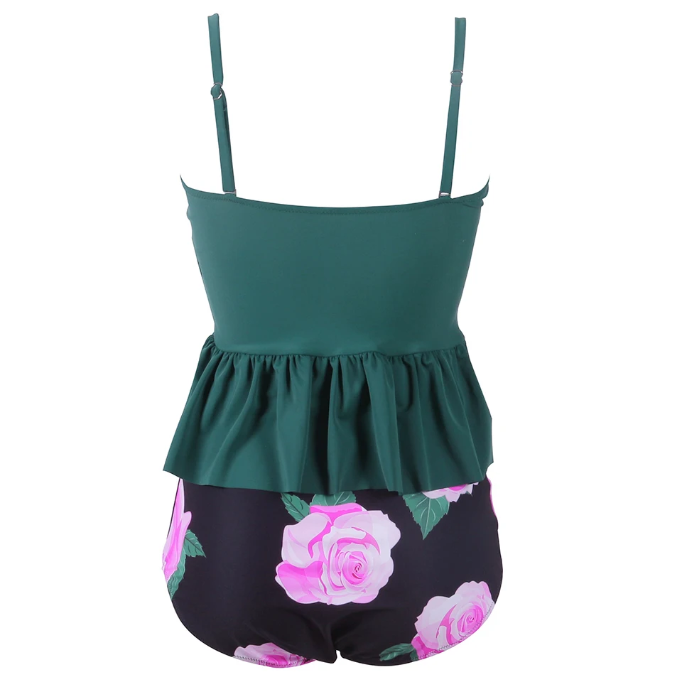 NAKIAEOI-2018-New-Bikini-Women-High-Waist-Swimsuit-Push-Up-Swimwear-Dress-Tankini-Bikini-Set-Halter (4)