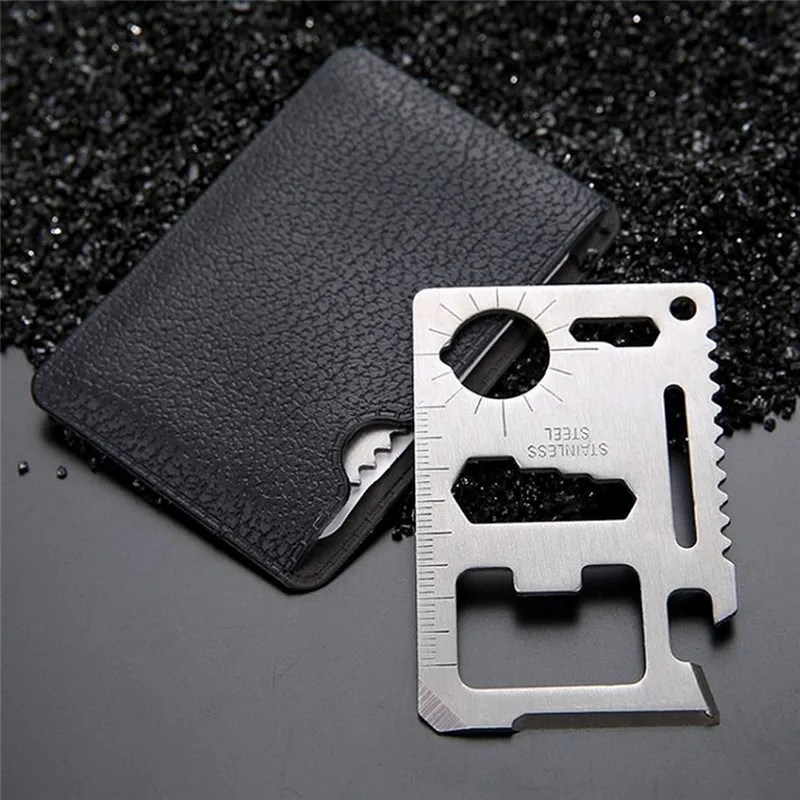 Multi Tools 11 in 1 Multifunction Outdoor Hunting Survival Camping Pocket Military Credit Card Knife Silver
Multi Tools 11 in 1 Multifunction Outdoor Hunting Survival Camping Pocket Military Credit Card Knife Silver