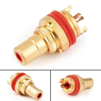 Artudatech 4PCS Red White RCA Female Socket Chassis Connector Gold Plated Copper Jack New Arrive
Artudatech 4PCS Red White RCA Female Socket Chassis Connector Gold Plated Copper Jack New Arrive