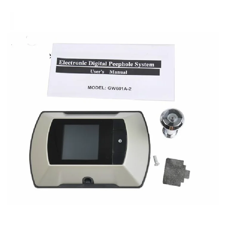 

Door Peephole video call doorbell camera 2.4 inch TFT LCD Easy Version 100 Degree Widen Viewing Angle 2 PCS battery AA as power