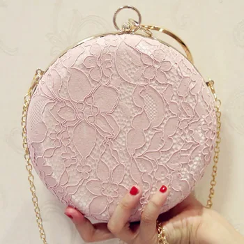 Elegant Lace Flower Box Women Clutch bag Dinner Wedding Bridal Party Hand Bag Vintage White Nude Round Evening Bag for Women
Elegant Lace Flower Box Women Clutch bag Dinner Wedding Bridal Party Hand Bag Vintage White Nude Round Evening Bag for Women
