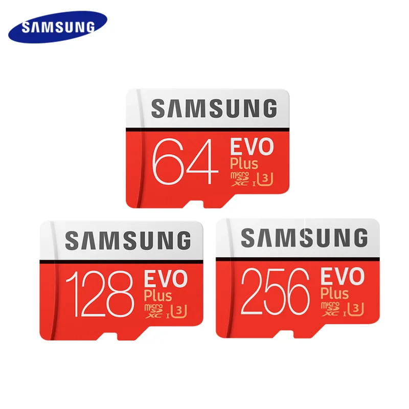 100% Original SAMSUNG EVO PLUS Memory Card Class 10 U3 Max Reading Speed 100 MB/S 64GB 128GB 256GB UHS-I Micro SD TF Card
100% Original SAMSUNG EVO PLUS Memory Card Class 10 U3 Max Reading Speed 100 MB/S 64GB 128GB 256GB UHS-I Micro SD TF Card