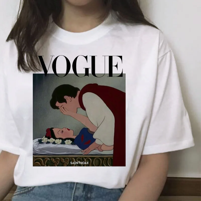 Vogue t shirt top tee shirts women female new femme summer 90s harajuku t shirt Funny korean Princess t-shirt Harajuku print
Vogue t shirt top tee shirts women female new femme summer 90s harajuku t shirt Funny korean Princess t-shirt Harajuku print