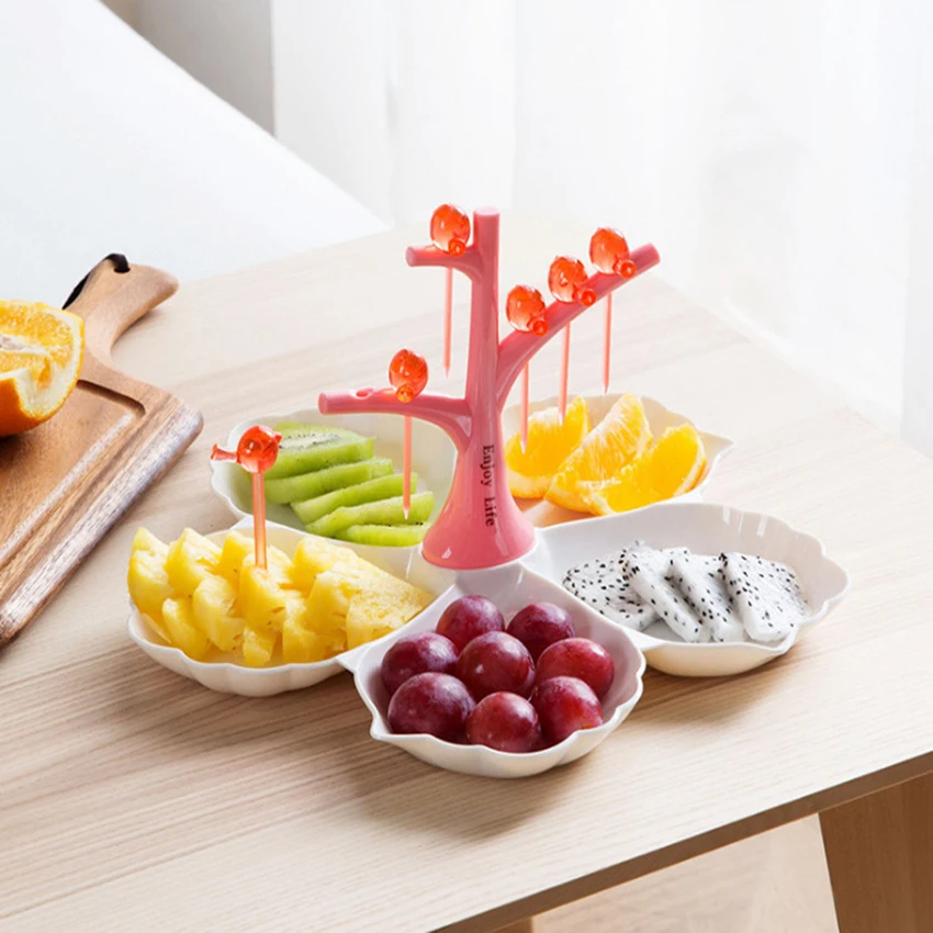 tray Snack plate fruit bowl dish plate tableware breakfast tray with fork kitchen home supply
tray Snack plate fruit bowl dish plate tableware breakfast tray with fork kitchen home supply