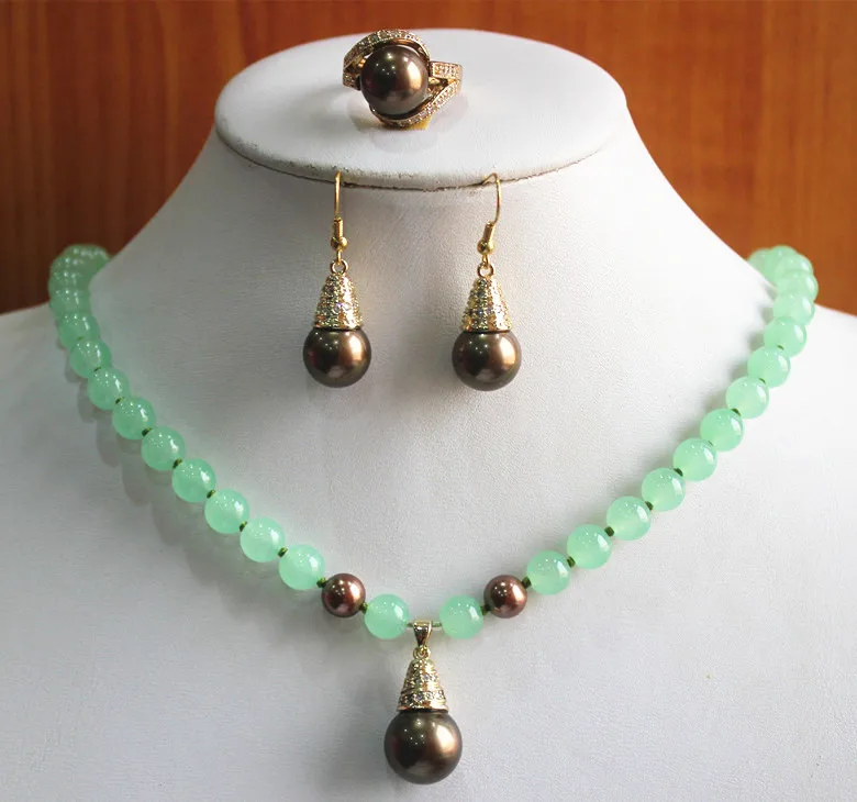 best gift fashion jewelry set!Wholesale factory price Women's semi-precious jade stone Necklace earring ring(7/8/9) set #107
best gift fashion jewelry set!Wholesale factory price Women's semi-precious jade stone Necklace earring ring(7/8/9) set #107