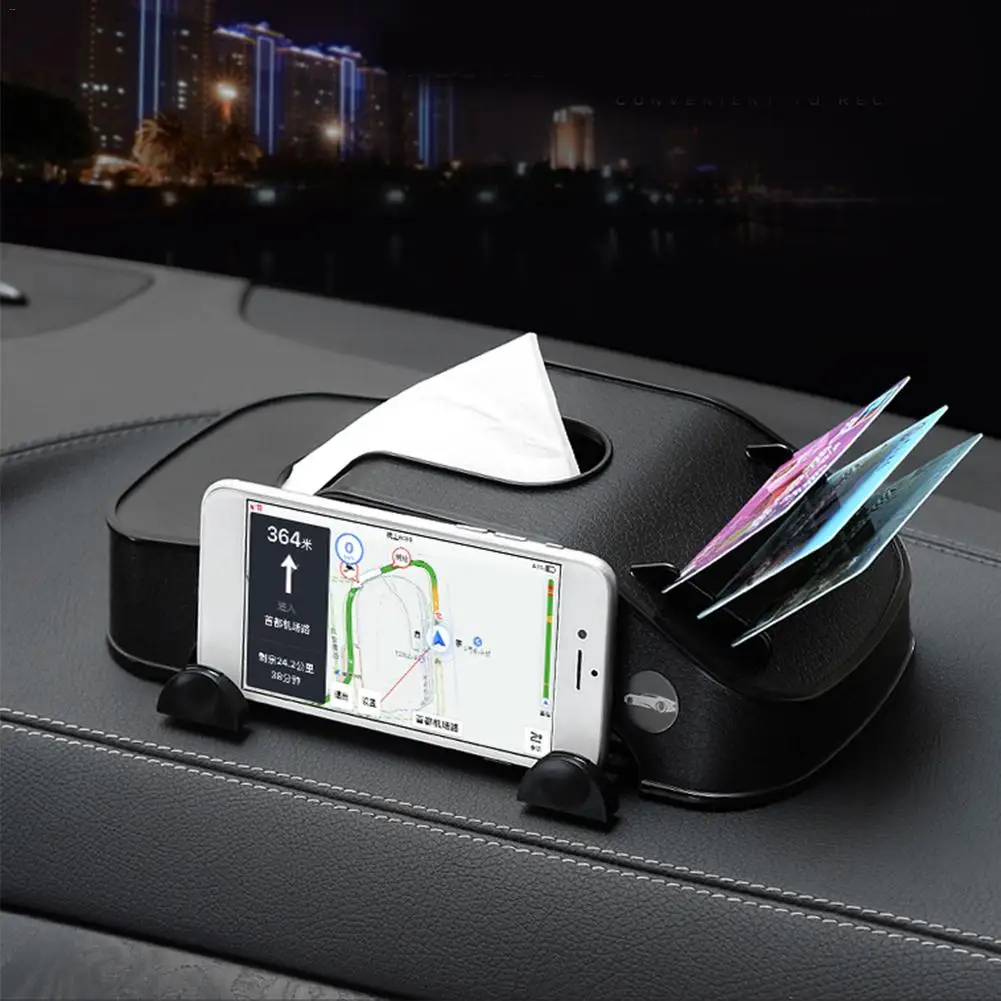 Car Multifunctional Plastic Tissue Box Car Phone Holder Card Holder Non-slip Rubber Base
Car Multifunctional Plastic Tissue Box Car Phone Holder Card Holder Non-slip Rubber Base