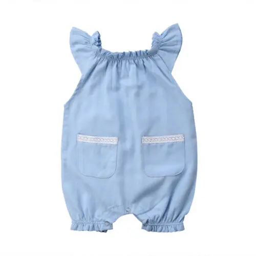 Summer Sleeveless Sky Blue Solid Casual Sweet Toddler Newborn Kids Baby Girl Tops Romper Bodysuit Clothes Outfits Set
Summer Sleeveless Sky Blue Solid Casual Sweet Toddler Newborn Kids Baby Girl Tops Romper Bodysuit Clothes Outfits Set