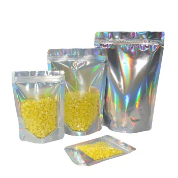 One Side Clear One Side Laser Rainbow PET Pouches Stand Up Zip lock Bags Food Storage For Cosmetic Gorgeous Packaging 100 Pcs
One Side Clear One Side Laser Rainbow PET Pouches Stand Up Zip lock Bags Food Storage For Cosmetic Gorgeous Packaging 100 Pcs