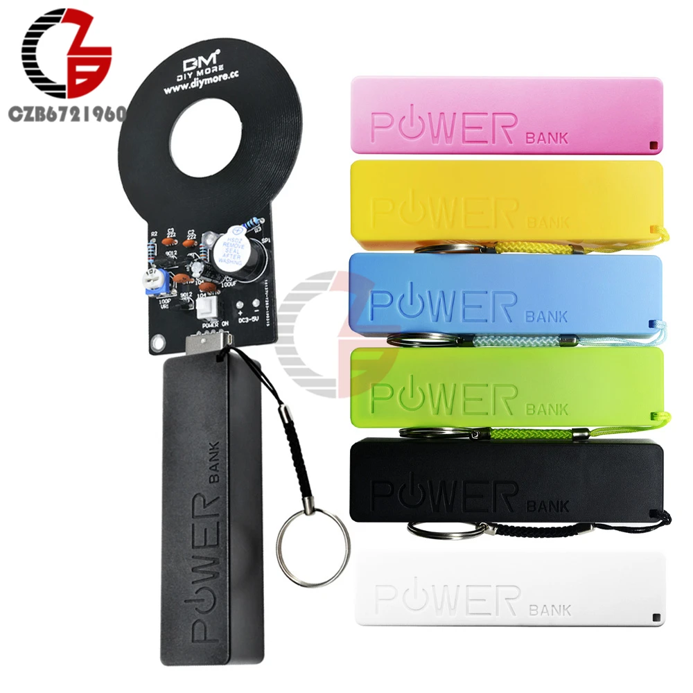 Metal Detector + 18650 USB Power Bank Box Case DIY kits DC 3V-5V Metal Tester Sensor Board with 18650 Battery Charger Module
Metal Detector + 18650 USB Power Bank Box Case DIY kits DC 3V-5V Metal Tester Sensor Board with 18650 Battery Charger Module