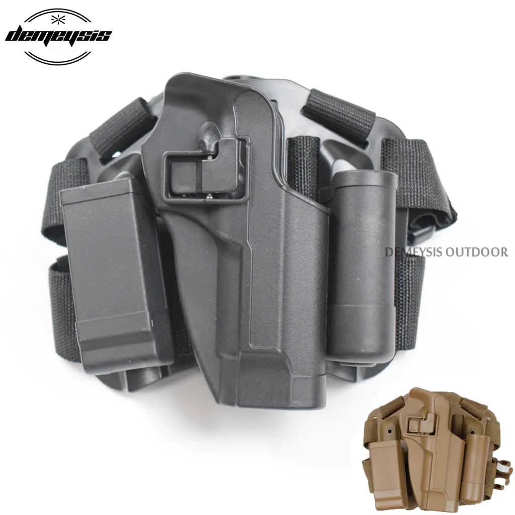 

Military Combat Thigh Holster Hunting Shooting Leg Gun Holsters for Beretta M9 M92 Drop Leg Right Handed Pistol Thigh Holster