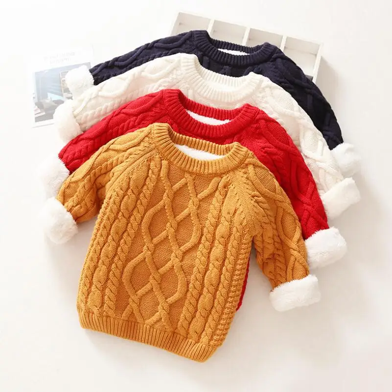 Children Sweater Boys Girls for Winter O-neck Warm Thicken Sweaters Kids Girl Boy Fleece Lined Cardigan Pullover Tops
Children Sweater Boys Girls for Winter O-neck Warm Thicken Sweaters Kids Girl Boy Fleece Lined Cardigan Pullover Tops