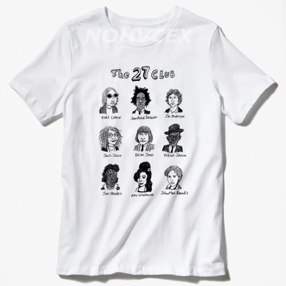 2018 T Shirts 27 Club Amy Jim Jimi Kurt Cobain Joplin Jones young youth rock cele men t-shirt Hip-Hop Tops Tees
2018 T Shirts 27 Club Amy Jim Jimi Kurt Cobain Joplin Jones young youth rock cele men t-shirt Hip-Hop Tops Tees