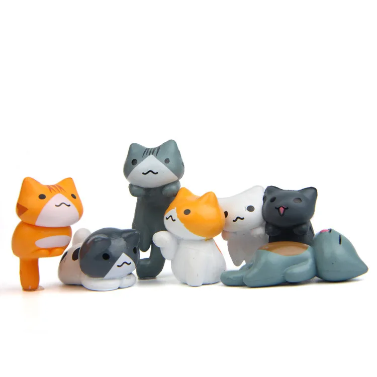 6pcs/set Cosplay Mini Cat PVC Action Figures Toys Moss Bonsai Small Cat Landscape Animals Model Decoration Toy
6pcs/set Cosplay Mini Cat PVC Action Figures Toys Moss Bonsai Small Cat Landscape Animals Model Decoration Toy