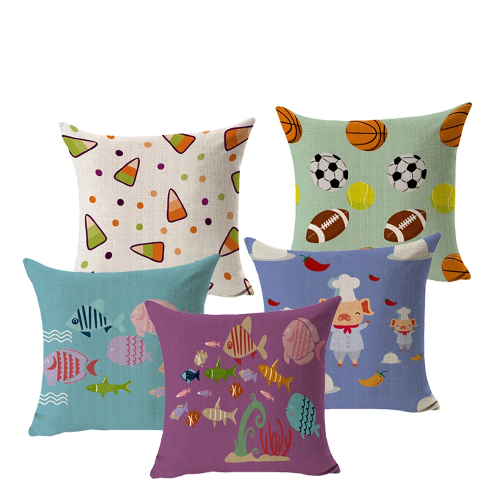 Cartoon Geometric Cushion Cover Home Decoration Lovely Printed Pattern Children's Gift 45X45cm Sofa Pillow Chair Lumbar Pillow
Cartoon Geometric Cushion Cover Home Decoration Lovely Printed Pattern Children's Gift 45X45cm Sofa Pillow Chair Lumbar Pillow