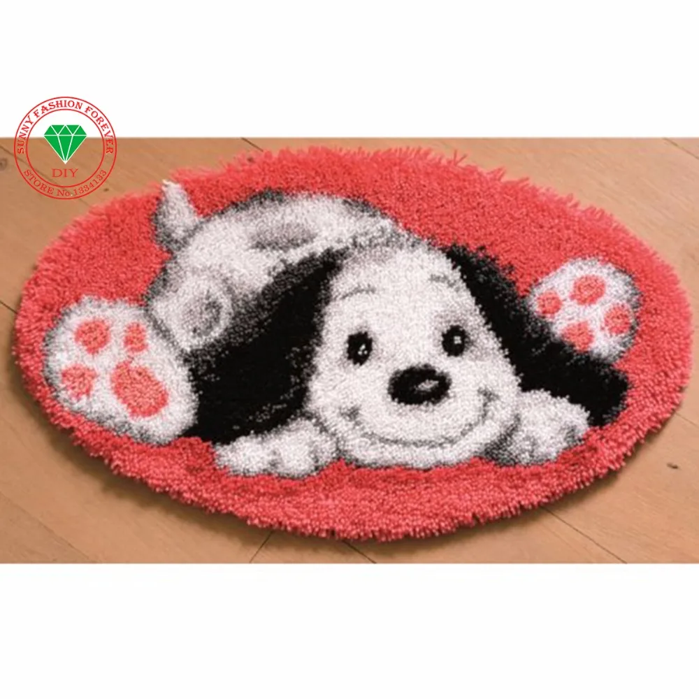 Free Shipping Hook Rug Kit DIY Mat Needlework Kit Unfinished Crocheting Rug Yarn Cushion Embroidery Carpet Cartoon Happy Dog
Free Shipping Hook Rug Kit DIY Mat Needlework Kit Unfinished Crocheting Rug Yarn Cushion Embroidery Carpet Cartoon Happy Dog