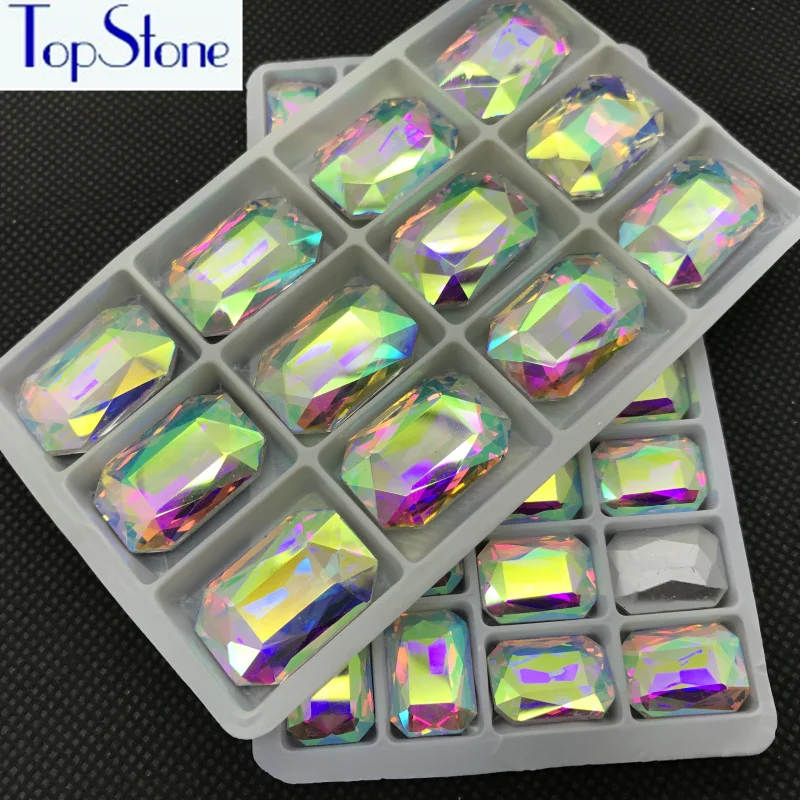 Crystal Clear AB Glass Crystal Rectangle Stone POINTED BACK Rhinestones 8x10,10x14,13x18,18x27mm Diy clothing
Crystal Clear AB Glass Crystal Rectangle Stone POINTED BACK Rhinestones 8x10,10x14,13x18,18x27mm Diy clothing
