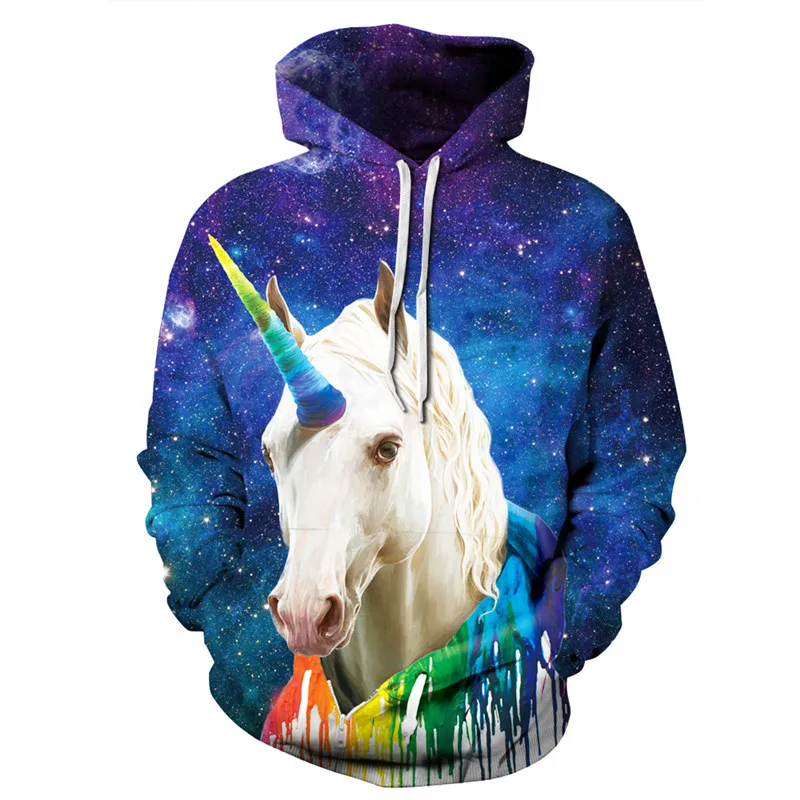 Spring Autumn Hip hop Pullovers 3D Print Hoodies Men Women Unicorn Sweatshirt With Hood Couples Streetwear Sudaderas
Spring Autumn Hip hop Pullovers 3D Print Hoodies Men Women Unicorn Sweatshirt With Hood Couples Streetwear Sudaderas